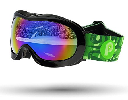 Picador Ski & Snow Goggles with Dual Layer Anti-Fog Lens for Kids