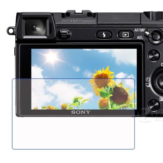 @PCTC 0.3mm Optical 9H Tempered Optical Glass Screen Protector Skin Film for Camera Sony DSLR Alpha Nex-7 NEX-6 NEX-5 a6000 a5000 anti-scratches anti Dust anti Fingerprint