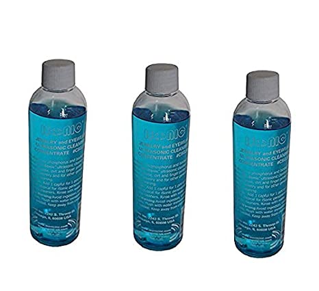iSonic CSGJ01-8OZx1 Ultrasonic Jewelry/Eye Wear Cleaning Solution Concentrate - 3 Pack
