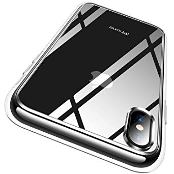 RANVOO iPhone Xs case, iPhone X case Protective Clear Case [Certified Military Protection] [Agile Button] with Reinforced Soft TPU Bumper and Transparent Hard PC Back Case Cover