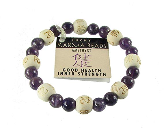 Zorbitz Inc. - Lucky Karma Bracelet with Amethyst for Good Health / Inner Strength