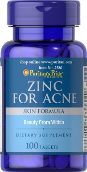 Puritans Pride Zinc for Acne-100 Tablets