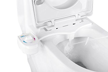 Bio Bidet A3 Fresh Water Non-Electric Bidet Attachment with Self-Cleaning Nozzle, Solid Brass Valve Assembly and Swivel Metal Hose Joint
