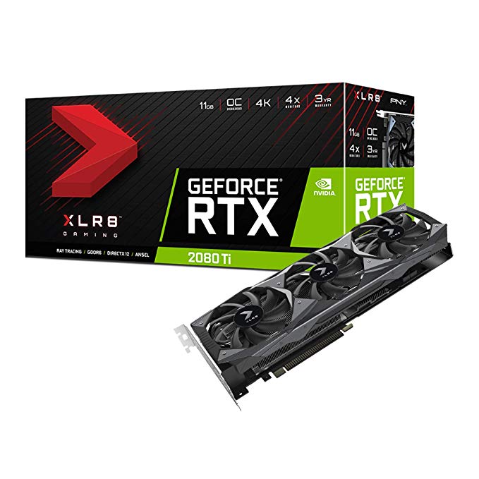 PNY GeForce® RTX 2080 Ti 11GB XLR8 Gaming Overclocked Edition Graphics Card