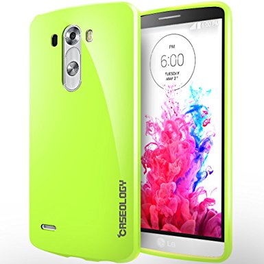 LG G3 Case, Caseology [Daybreak Series] Slim Fit Shock Absorbent Cover [Lime Green] [Slip Resistant] for G3 - Lime Green