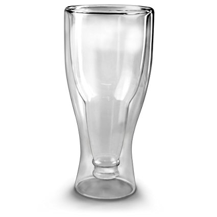 Fred & Friends HOPSIDE DOWN Double-Walled Longneck Beer Glass