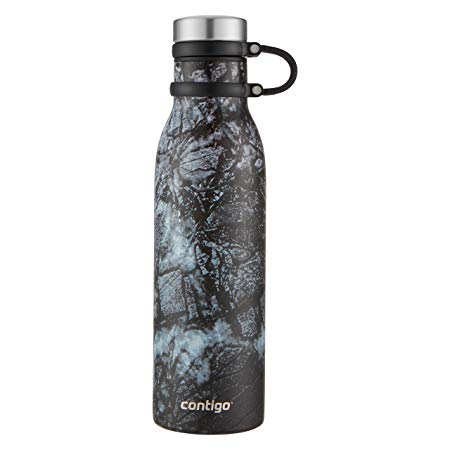 Contigo Couture Vacuum-Insulated Stainless Steel Water Bottle, 20 oz, Carbon