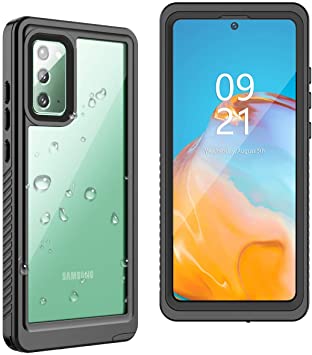 YUANSE Samsung Galaxy Note 20 Waterproof Case, Note 20 Case with Built-in Screen Protector Fingerprint Reader Heavy Duty Case Shockproof Waterproof Case for Note 20 5G 6.7(inch)