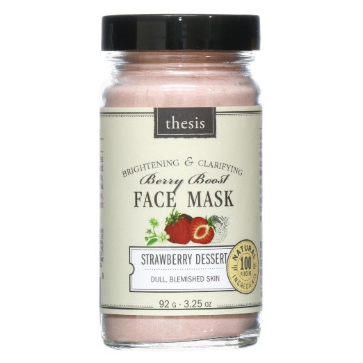 Organic & Natural Facial Mask - Smoothing Hydrating Brightening - Strawberry Dessert