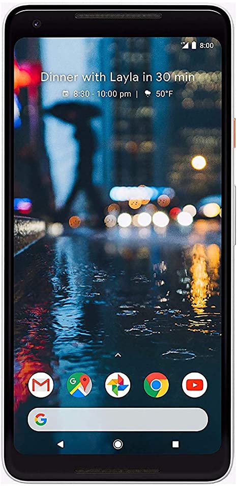 Google Pixel 2 XL Verizon (Black & White, 64GB) (Renewed)