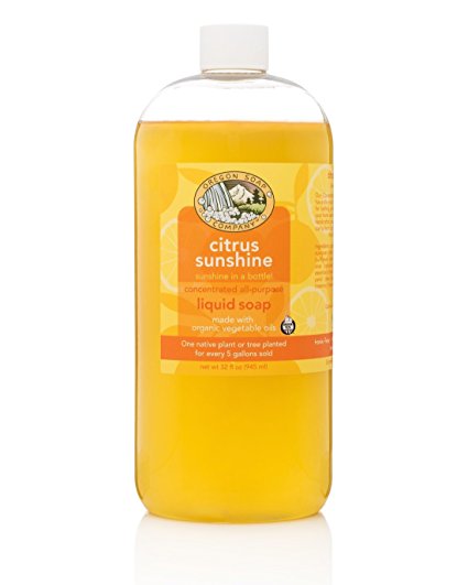 Oregon Soap Company - Citrus Sunshine, Liquid Castile Soap, Made with USDA Certified Organic Oils, 32 oz