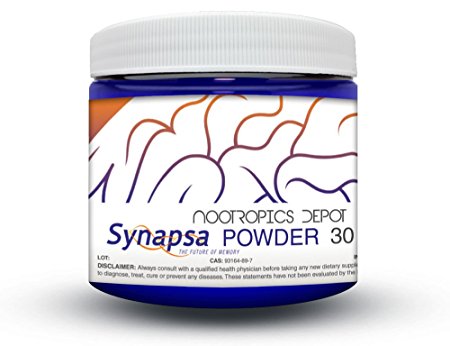 Synapsa Bacopa Monnieri Extract (Whole Plant) Powder 30 Grams