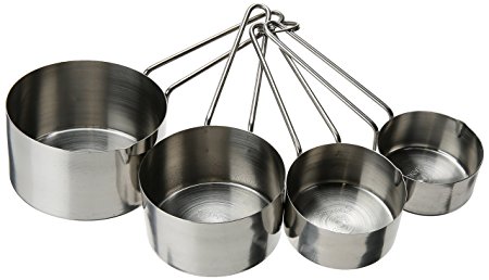 4 Piece Stainless Steel Measuring Cup Set