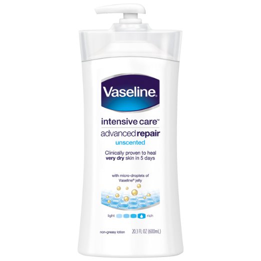 Vaseline Intensive Care Lotion, Advanced Repair Unscented 20.3 oz