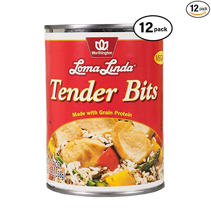 Loma Linda - Plant-Based - Tender Bits (19 oz, 538 grams) (Pack of 12) - Kosher