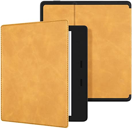 Ayotu Skin Touch Feeling Case for All-New Kindle Oasis(10th Gen, 2019 Release & 9th Gen, 2017 Release),with Auto Wake/Sleep,New Waterproof 7''Kindle Oasis Cover,Soft Shell Series KO The Maple Yellow