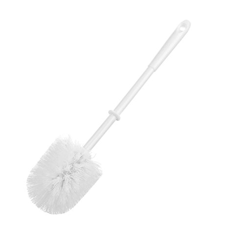 Topsky White Soft Bristle Long Handle Eco Plastic Toilet Brush Cleaner (14 inch)