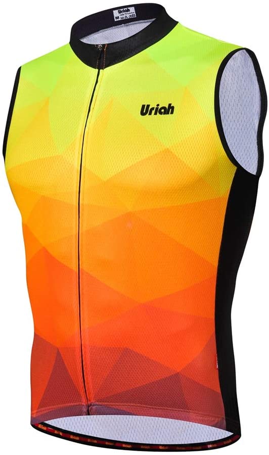 Uriah Men's Cycling Vest Reflective with Rear Zippered Bag