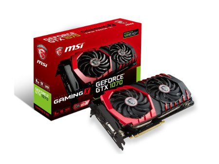 MSI GeForce GTX 1070 GAMING X 8G Video Card 8GB GDDR5 256B PCI Express SATA HDMI/DL-DVI-D/3xDisplayPort Retail