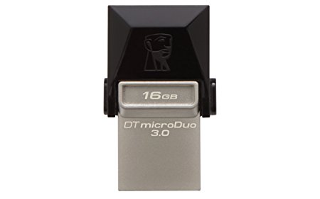 Kingston Digital 16GB Data Traveler Micro Duo USB 3.0 Micro USB OTG (DTDUO3/16GB)