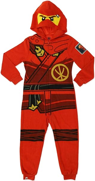 LEGO Ninjago Boy's Kai The Red Hooded Unionsuit