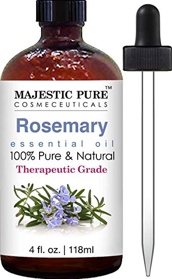 Majestic Pure Rosemary Essential Oil - Pure and Natural Aromatherapy Oil - Therapeutic Grade, 4 fl. oz.