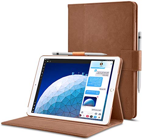 Spigen Stand Folio Designed for iPad Air 3 Case (10.5 inch 2019), iPad Pro 10.5 Case (2017) - Brown