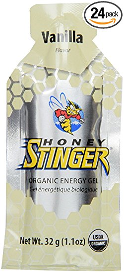 Honey Stinger Organic Energy Gel, Vanilla, 1.1 Ounce (Pack of 24)