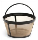 Permanent Basket-Style Gold Tone Coffee Filter designed for Mr Coffee 10-12 Cup Basket-Style Coffeemakers 1 A