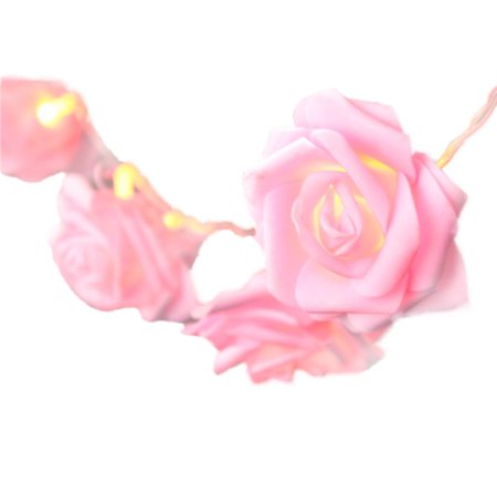 INST 10 LED Pink Rose Flower Fairy Lights