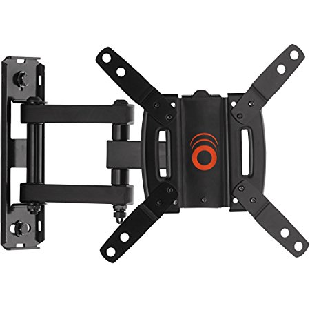 ECHOGEAR Full Motion Articulating TV Wall Mount Bracket for most 15-39 inch TVs & Computer Monitors Featuring 10.5" of Extension, 90º of Swivel, & 16º of Tilt - EGSF1-BK