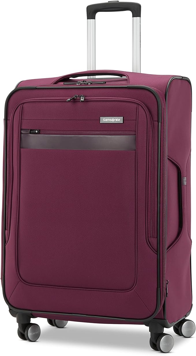 Samsonite Ascella 3.0 Softside Expandable Luggage, Light Plum, Med EXP Spinner