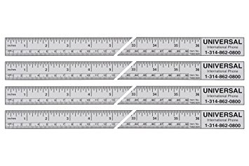 Adhesive Tape Measure Ruler - Adhesive Measuring Tapes with Sticky Back - Easy to Read, Left-to-Right Rulers with Adhesive Backing that Sticks to Most Surfaces (36 Inches)