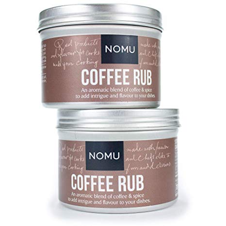 NOMU Coffee Seasoning Rub (2-Pack | 4.9oz) - Blend of 12 Herbs and Spices - Paleo, Vegan, Non-Irradiated, No MSG or Preservatives