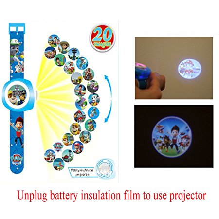 Paw Patrol Digital Projection Watch 20 Different Images Gift For Kids