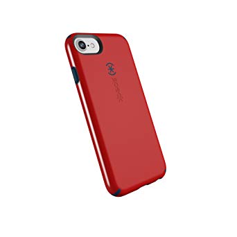 Speck Products CandyShell Cell Phone Case for iPhone 8 (Also fits 7/6S/6) - Dark Poppy Red/Deep Sea Blue