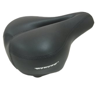 WOWOWO Bicycle Suspension Cruiser Saddle, Cruiser Gel Wide Comfort Soft Foam Bike Seat
