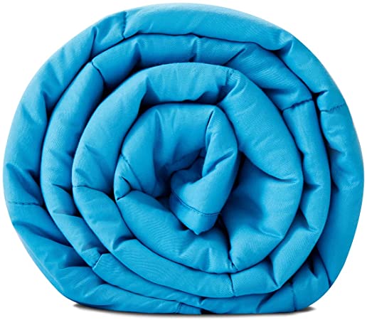 Kids Weighted Blanket | 40''x60'',10lbs | for Child Between 80-125 lbs | Premium Cotton Material with Glass Beads | Teal