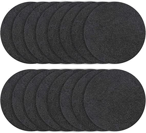 Foraineam 16-Pack Charcoal Filters Odor Absorbing Activated Carbon Compost Bin Replacement Filter Home Bucket Refill Sets