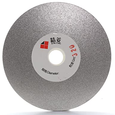 JOINER Diamond Coated Flat Lap Disk Grinding Polishing Wheel 4" inch 100mm Arbor 5/8" Grit 320 Medium