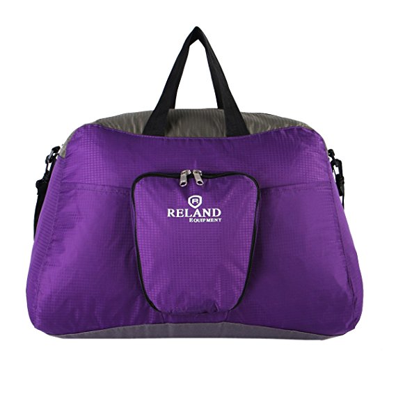 Reland Travel Duffel Bag Foldable Lightweight Luggage Sports Gym for Men & Women