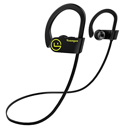 Bluetooth Headphones,Arbily Best In-Ear Wireless Headphone Bluetooth 4.1 Wireless Earbuds IPX7 Sweatproof Sports Earphones CVC 6.0 Noise Cancelling Running Headphones with Mic for iOS, Android (Black)