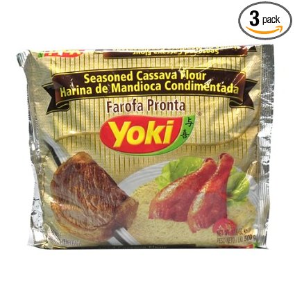 Yoki Farofa Pronta - Seasoned Cassava Flour 17.6oz 3-pack