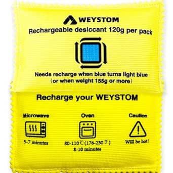 2 Packs 120g Rechargeable Desiccant - Ultimate Moisture Absorbing Bag for Dry and Safe Storage | Eliminates Moisture in Humid Conditions, Desiccant Dehumidifier