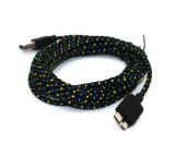 Braided 10FT Micro USB 30 Charger Sync Data Cable For Samsung Galaxy S5 i9600 Note 3 N9000 Black