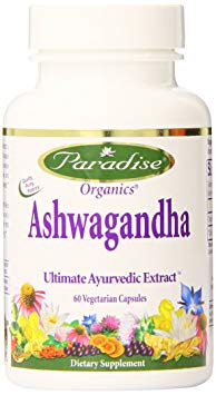 Paradise Herbs Ashwagandha (60 Vegetarian Capsules)