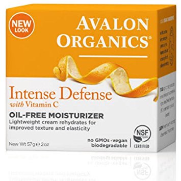 Avalon Organics Intense Defense with Vitamin C, Oil-Free Moisturizer, 2 Ounce (Pack of 2)