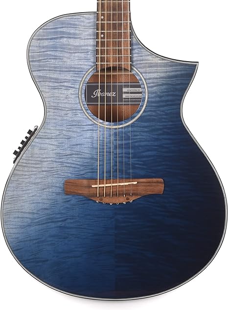 Ibanez AEWC32FM AE Acoustic Guitar Flamed Maple/Sapele Indigo Blue Burst Gloss