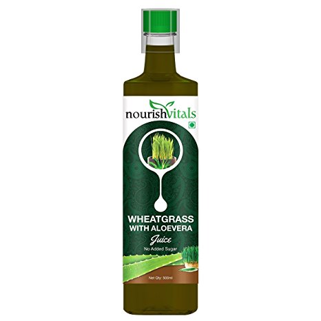 Nourish Vitals WheatGrass With AloeVera Juice No Added Sugar - 500ml