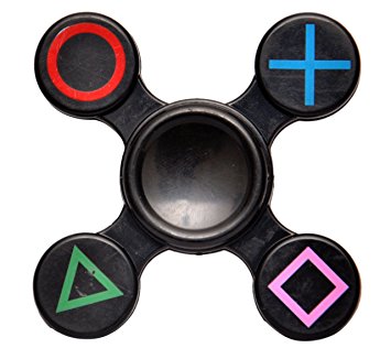 Toyshine ABS Fidget Spinner with 4 Angle Spinning, Black